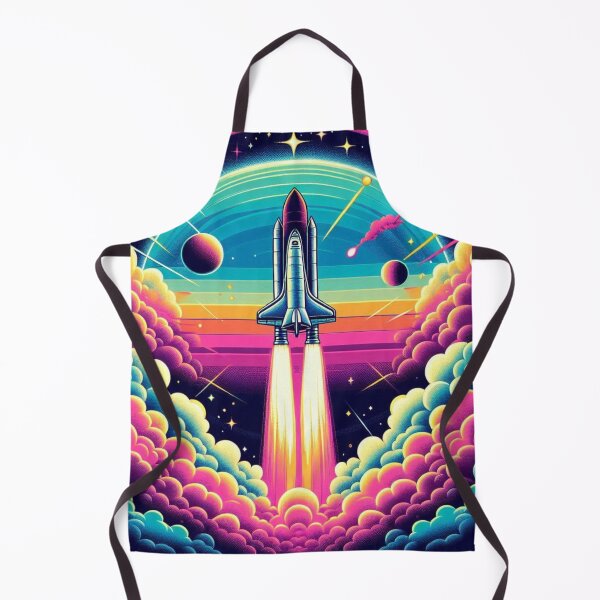 Item preview, Space Shuttle Launch – Retro Cosmic Adventure designed and sold by Dogandesighn.