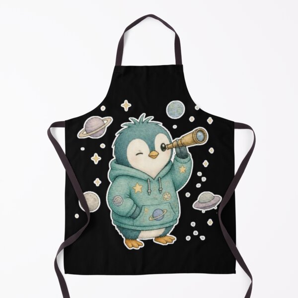 Item preview, Cute Space Explorer Penguin Telescope and Planets designed and sold by AMS.