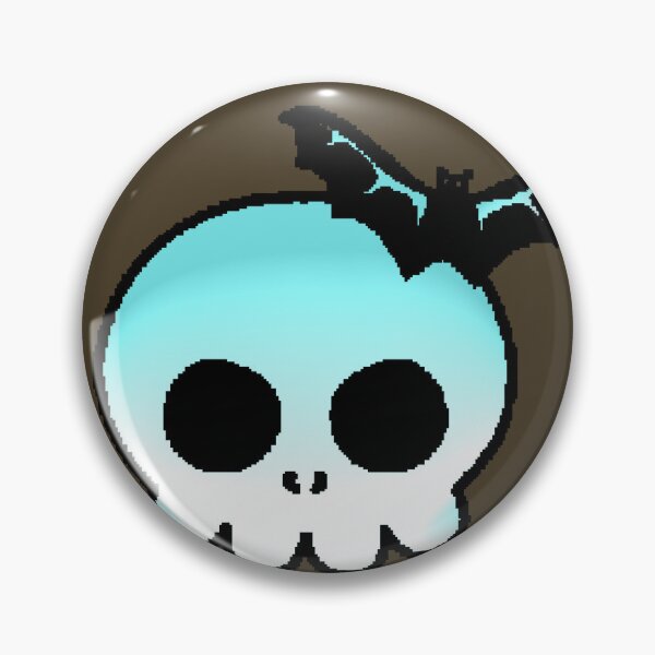 Item preview, Pixel Skull Ice Cyan Spooky Minimal designed and sold by AstronautMerch.