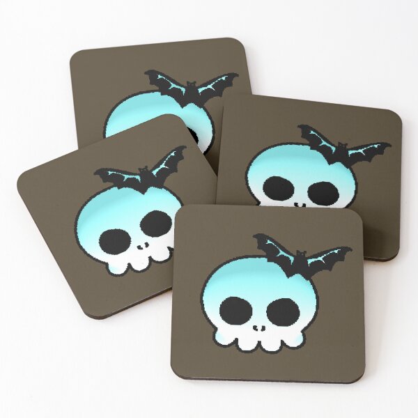 Item preview, Pixel Skull Ice Cyan Spooky Minimal designed and sold by AstronautMerch.