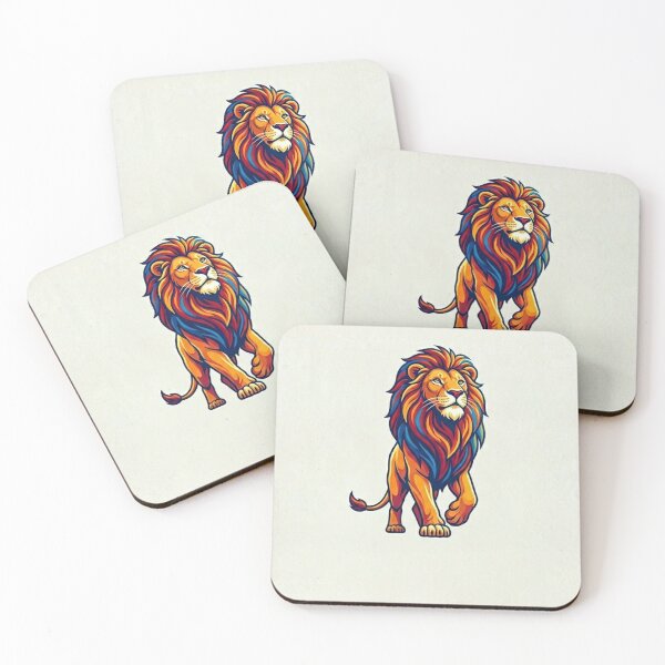 Item preview, Vibrant Lion Portrait Illustration designed and sold by BoldConcept43.