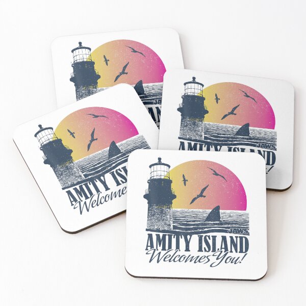 Item preview, Jaws Amity Island Sunset Welcome Poster Graphic Today designed and sold by NatividadNastas.