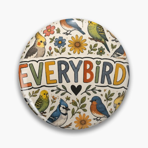 Item preview, Everybirdy Pattern Throw Blanket | Cute Bird & Floral Nature Design designed and sold by Deepstudio09.