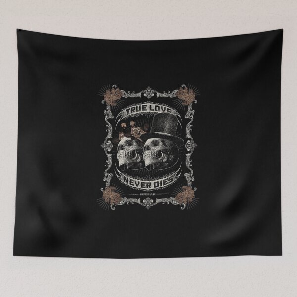Item preview, True Love Never Dies Skull Gothic Art designed and sold by Studioartwork.