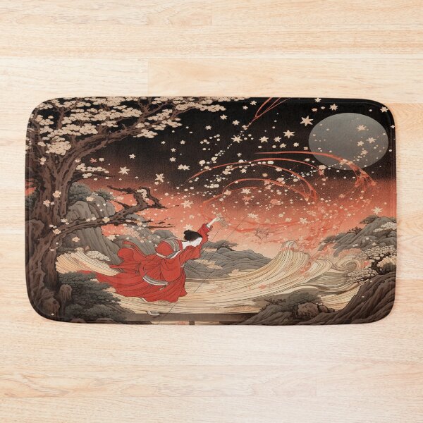 Item preview, celestial sakura archer - mythical Japanese vintage wall art designed and sold by DaisukiTokyo.