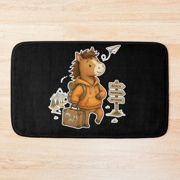 Item preview, Cute Adventure Horse Traveling Travel Wanderlust Sign designed and sold by AMS.