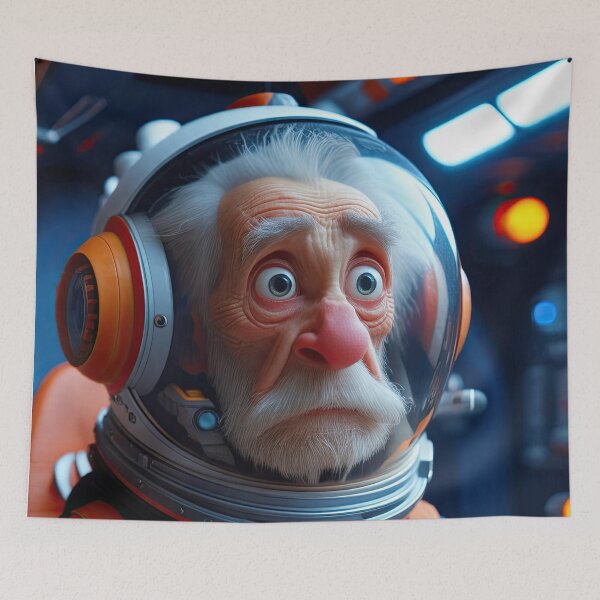 Item preview, old man in a space ship designed and sold by Colin Bentham.