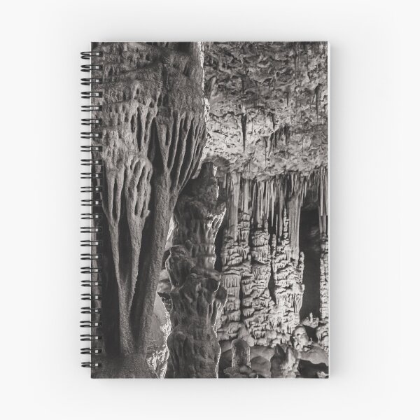 Item preview, Soreq Stalactite Cave Fine Art Monochrome Landscape designed and sold by MariaAbaza.