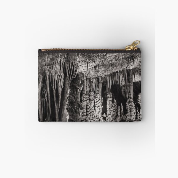 Item preview, Soreq Stalactite Cave Fine Art Monochrome Landscape designed and sold by MariaAbaza.