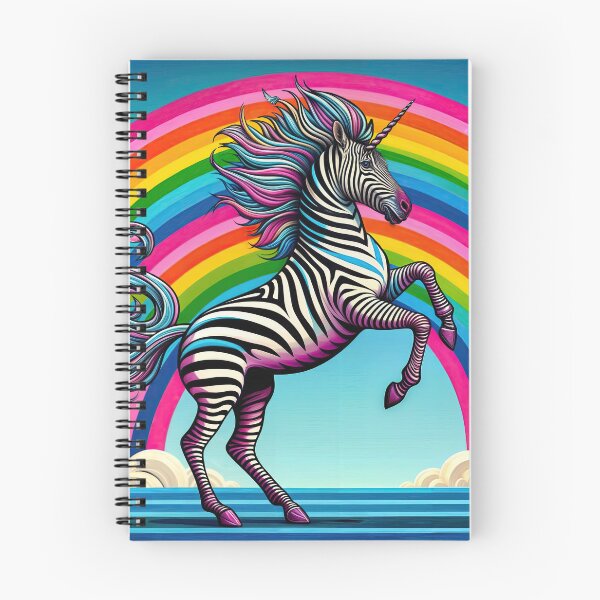 Item preview, Magical Rainbow Zebracorn - Whimsical Pop Art Fantasy Unicorn designed and sold by angelisart.