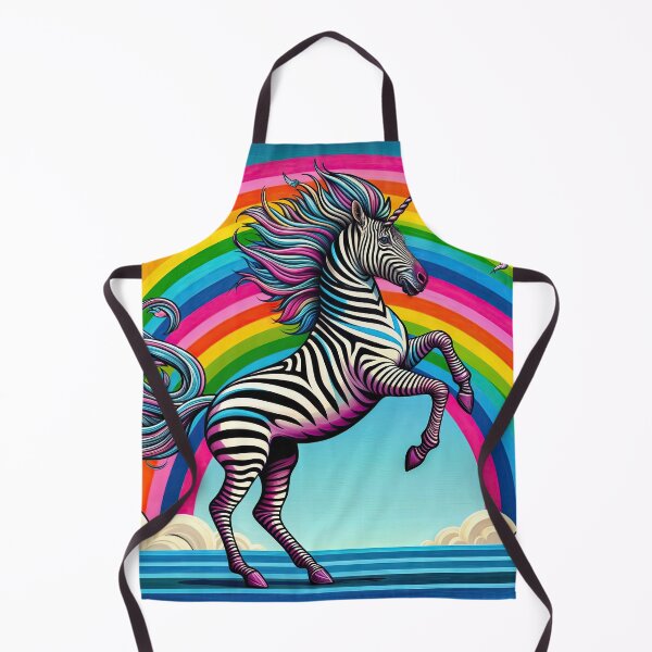 Item preview, Magical Rainbow Zebracorn - Whimsical Pop Art Fantasy Unicorn designed and sold by angelisart.