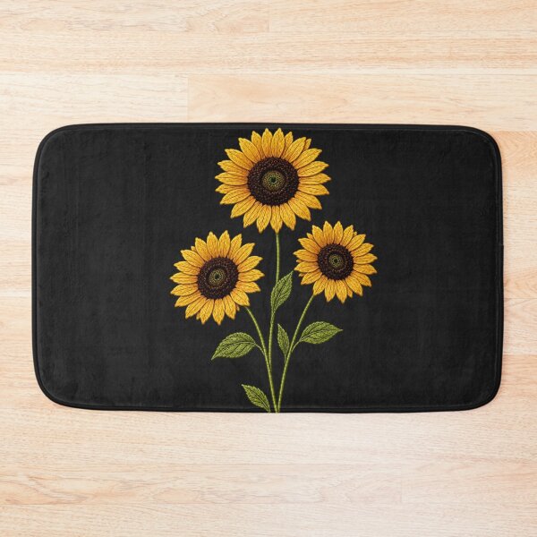 Item preview, Sunflower Trio Embroidery designed and sold by ColorSplash123.