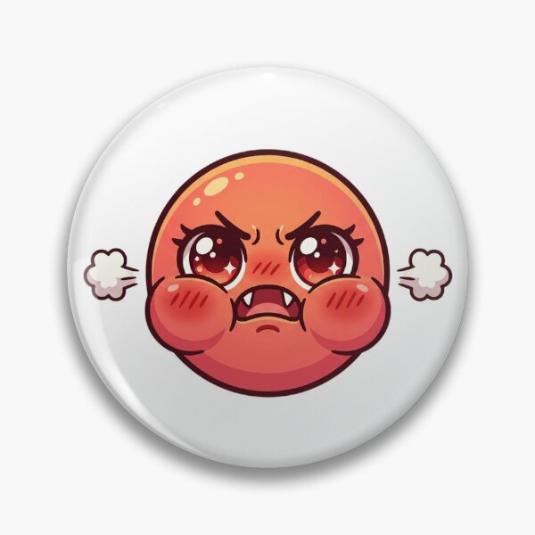 Item preview, Cute Angry Steaming Face Fangs Emoji designed and sold by Tom-Riley.