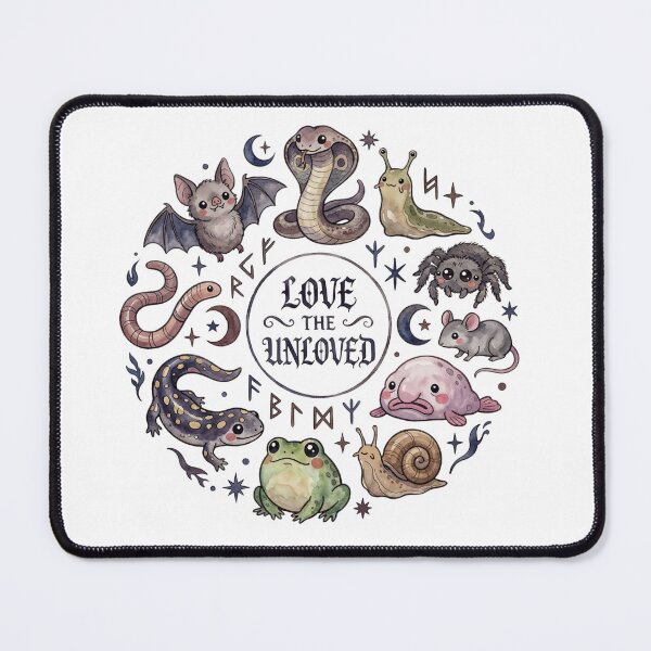 Item preview, Love the Unloved Cute Gothic Creatures Watercolor Animal Art | Bat Snake Frog Spider and Oddities Design designed and sold by Anastasiia Yurevych.