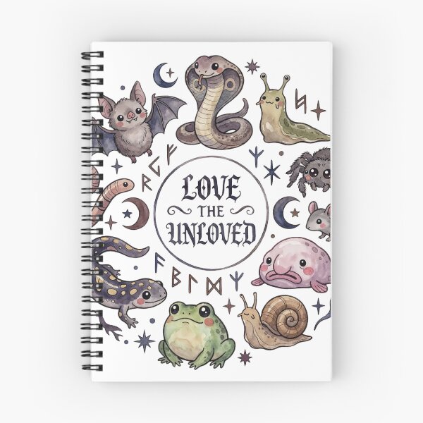 Item preview, Love the Unloved Cute Gothic Creatures Watercolor Animal Art | Bat Snake Frog Spider and Oddities Design designed and sold by Anastasiia Yurevych.