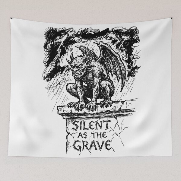 Item preview, Gargoyle Stone Vigil - Dark Medieval Art designed and sold by bapupa.