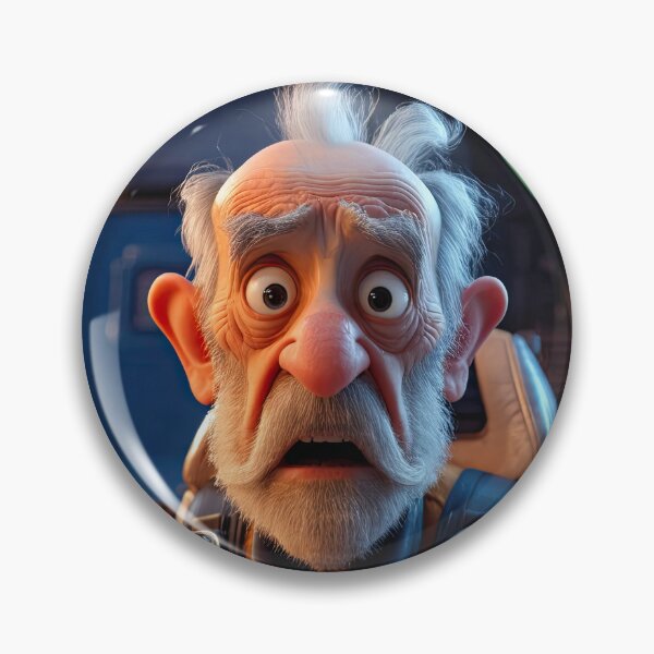 Item preview, old man in a space ship designed and sold by Colin Bentham.
