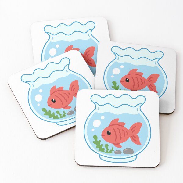 Item preview, Cute Kawaii Goldfish Bowl Sticker designed and sold by Anne97s.