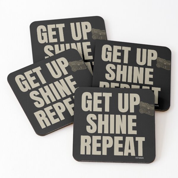 Item preview, Retro Get Up Shine Repeat Camera Graphic designed and sold by SoftAuraStudi0.