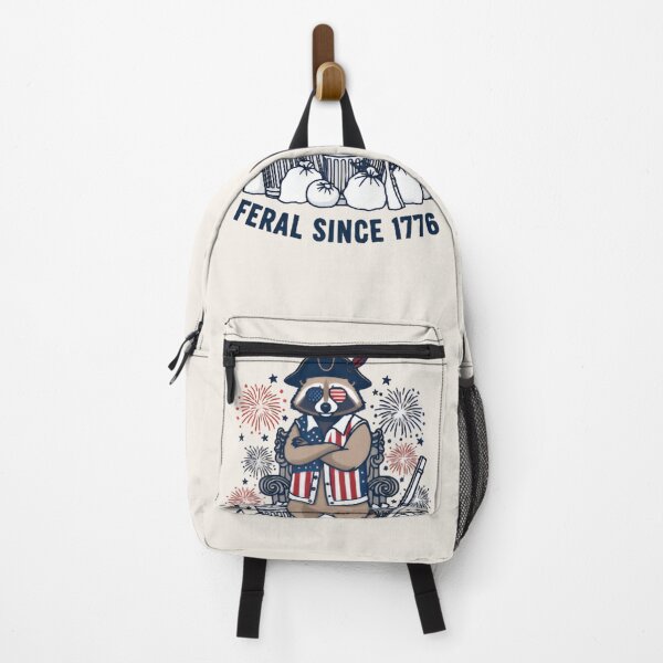 Item preview, Feral Since 1776 Raccoon Shirt – Funny Patriotic American Trash Panda T-shirt designed and sold by ZyxDes.