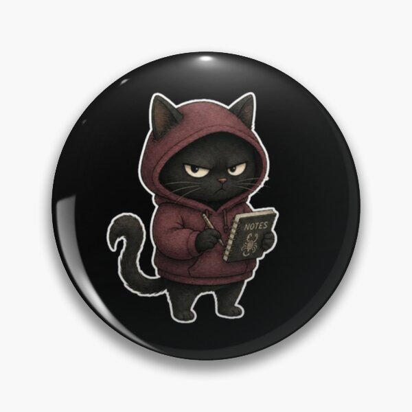 Item preview, Fierce Scorpio Black Cat Secret Notes Hoodie designed and sold by AMS.