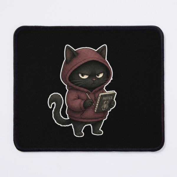 Item preview, Fierce Scorpio Black Cat Secret Notes Hoodie designed and sold by AMS.