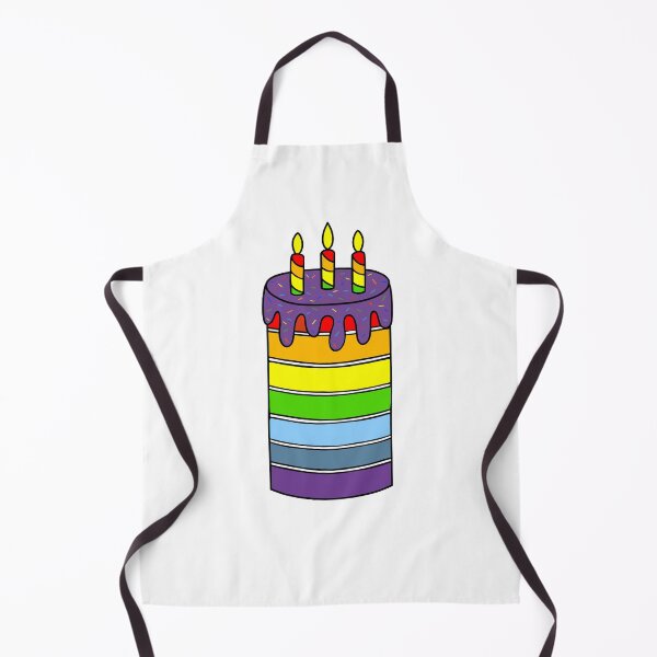 Item preview, Seven Layer Happy Birthday Cake With Candles designed and sold by Sartoris Art.