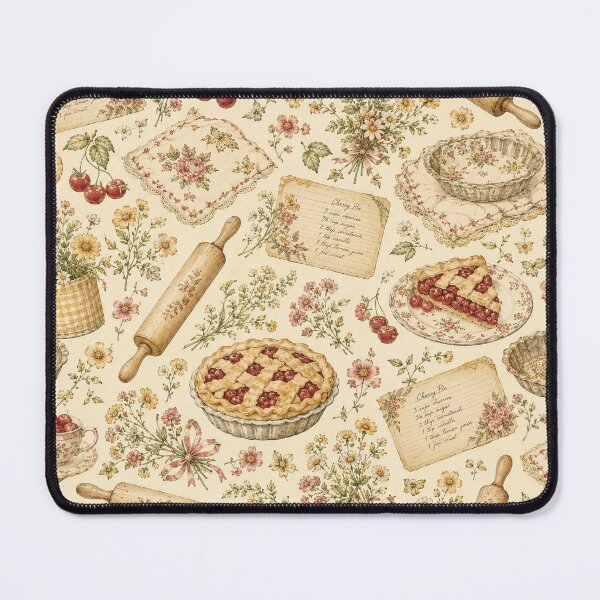 Item preview, Grandmillennial Baking Day – Dusty Rose & Butter Yellow Art designed and sold by OpenDreamArts.