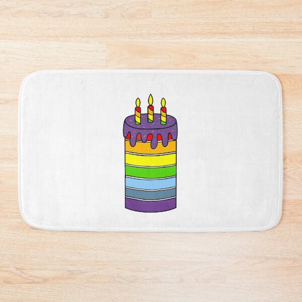 Item preview, Seven Layer Happy Birthday Cake With Candles designed and sold by Sartoris Art.