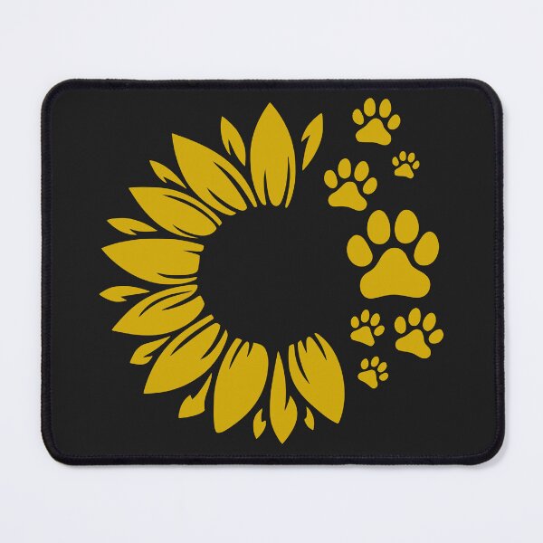 Item preview, Golden Sunflower Paw Print Pet Memorial designed and sold by Corvoria.