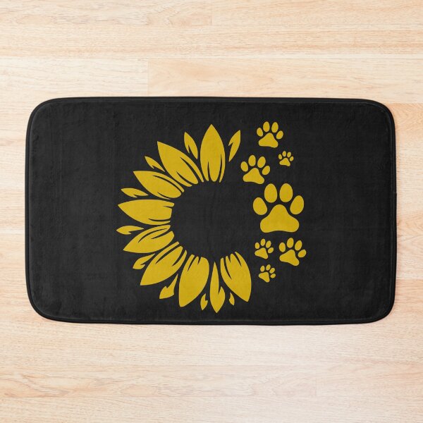 Item preview, Golden Sunflower Paw Print Pet Memorial designed and sold by Corvoria.