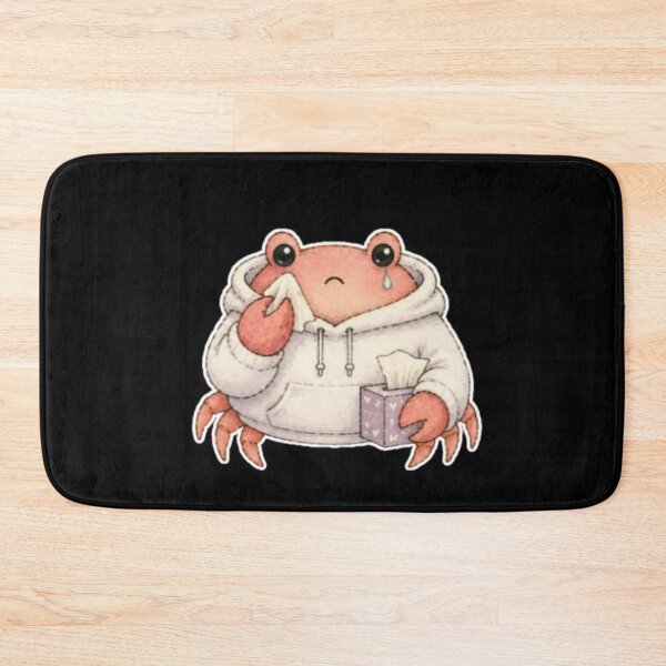 Item preview, Cute Sad Cancer Crab in Hoodie Crying Watercolor designed and sold by AMS.