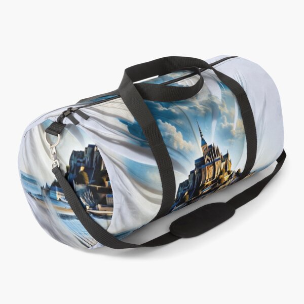 Item preview, Mont Saint-Michel Feather Art | French Castle Island Travel Illustration designed and sold by GalleryPeak.