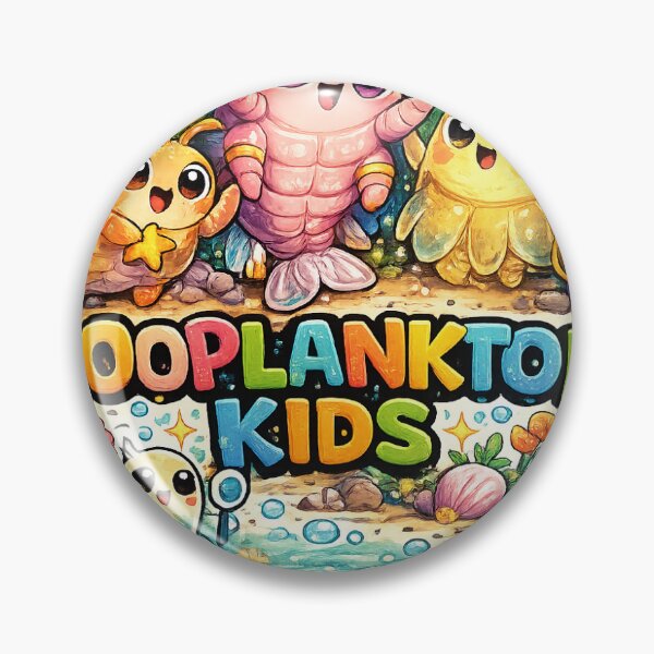 Item preview, Zooplankton Kids Sticker | Cute Ocean Science Cartoon Marine Life Design designed and sold by Deepstudio09.