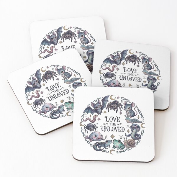 Item preview,  Love the Unloved Cute Gothic Creatures Watercolor Animal Art | Bat Snake Frog Spider and Oddities Design designed and sold by Anastasiia Yurevych.
