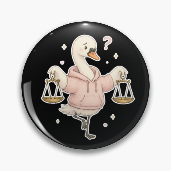 Item preview, Indecisive Libra Swan Balancing Scales Pink Hoodie designed and sold by AMS.