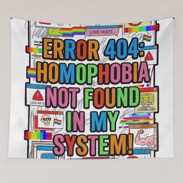 Item preview, System Crash On Homophobia designed and sold by Dhenin Studio.