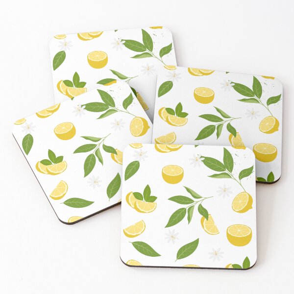 Item preview, Fresh Lemon & Leaves Pattern designed and sold by pensational.