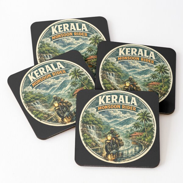 Item preview, Kerala Monsoon Rider Shirt | Vintage Motorcycle Adventure Design | Western Ghats Road Trip Biker Graphic designed and sold by Globalcitytees.