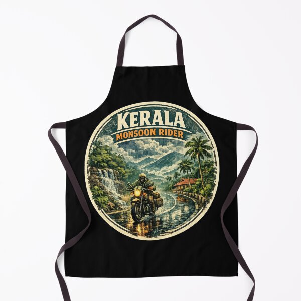 Item preview, Kerala Monsoon Rider Shirt | Vintage Motorcycle Adventure Design | Western Ghats Road Trip Biker Graphic designed and sold by Globalcitytees.