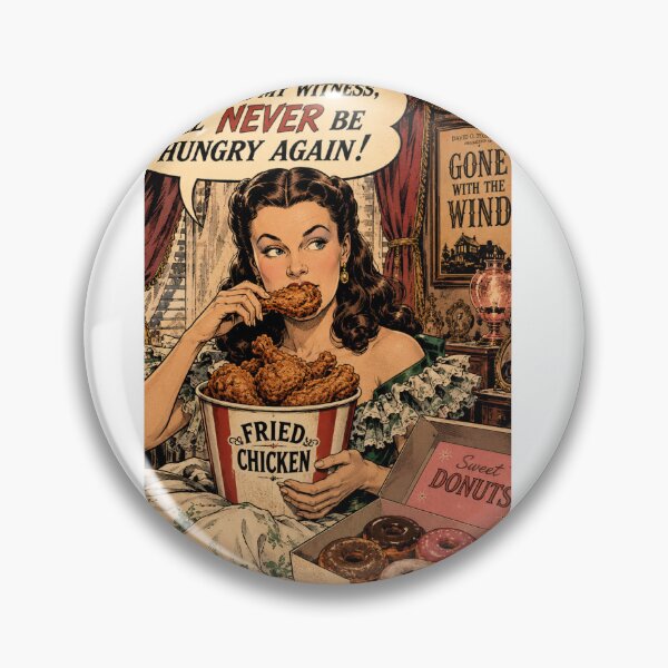 Item preview, Never Hungry Again! (Southern Belle Fried Chicken Parody) designed and sold by halibutgoatramb.