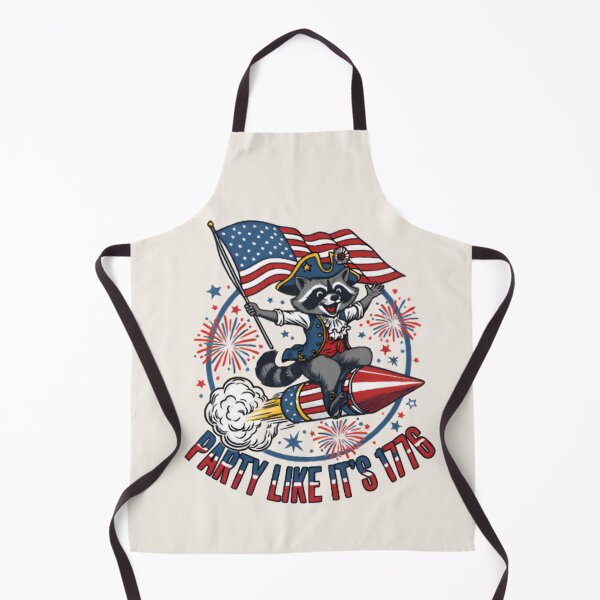 Item preview, Party Like It's 1776 Raccoon Shirt – Funny Patriotic Independence Day T-shirt designed and sold by ZyxDes.