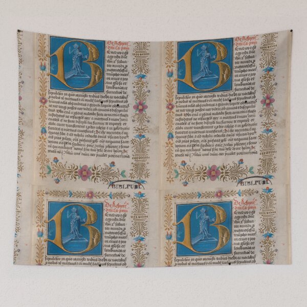 Item preview, Initial "B" from a 15th century medieval swiss manuscript designed and sold by Rromir Imami.