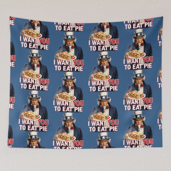 Item preview, Funny Uncle Sam Pie Shirt Patriotic Food Humor 4th of July Dessert Lover designed and sold by TheTrendsDesk.