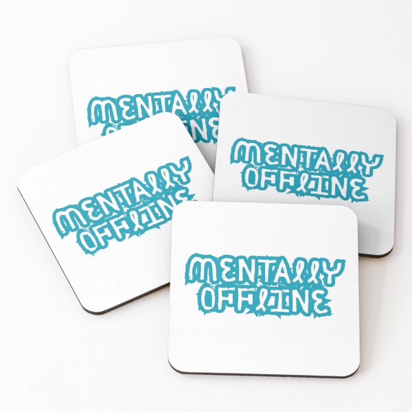 Item preview, Mentally Offline Graffiti Typography Design | Funny Introvert Quote Aesthetic designed and sold by GlimmerAura.