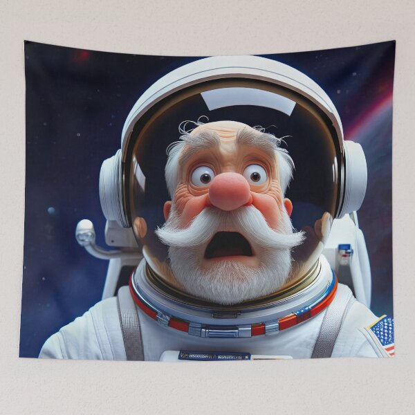 Item preview, Old Man in a space suit in Space designed and sold by Colin Bentham.