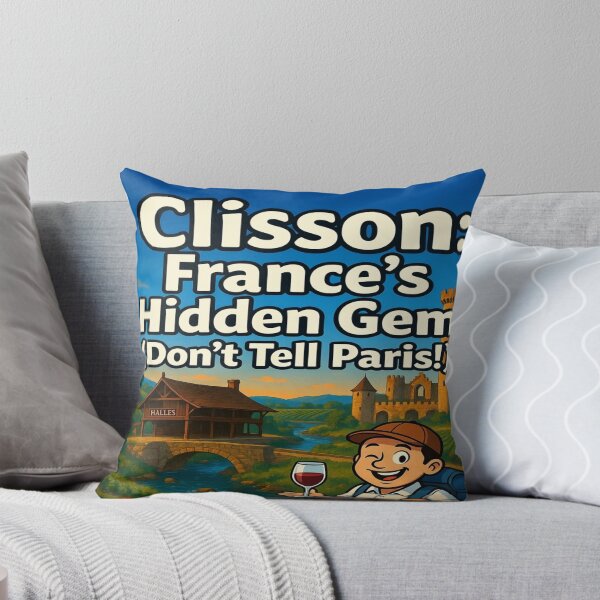 Item preview, I Don't Need Therapy, I Just Need to Go to Clisson France | Vintage Travel Graphic T-Shirt designed and sold by Sushikidsntod.