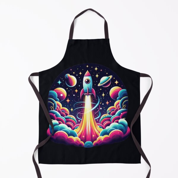 Item preview, Rocket Launch – Vibrant Cosmic Journey designed and sold by Dogandesighn.