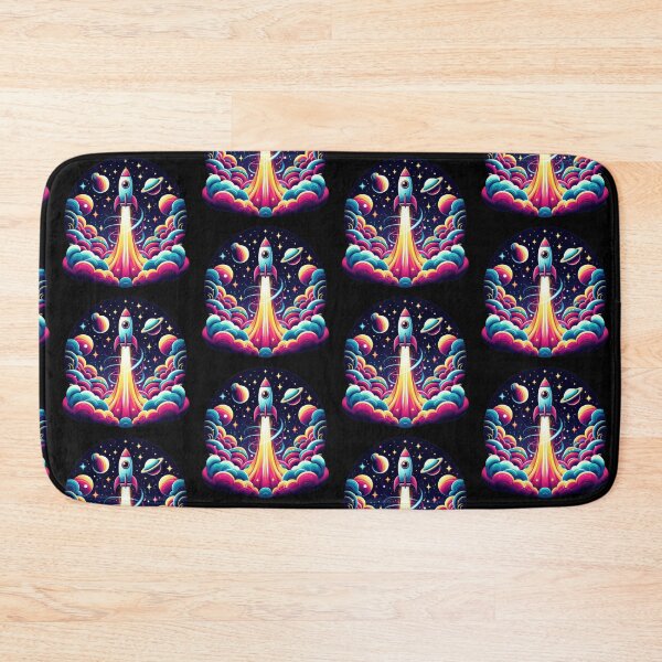 Item preview, Rocket Launch – Vibrant Cosmic Journey designed and sold by Dogandesighn.