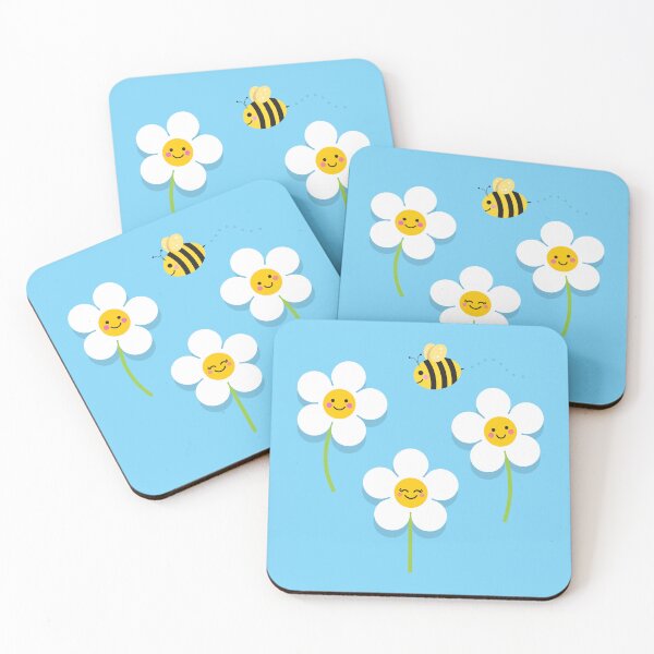 Item preview, Happy Daisies and Bees designed and sold by VicEllisArt.